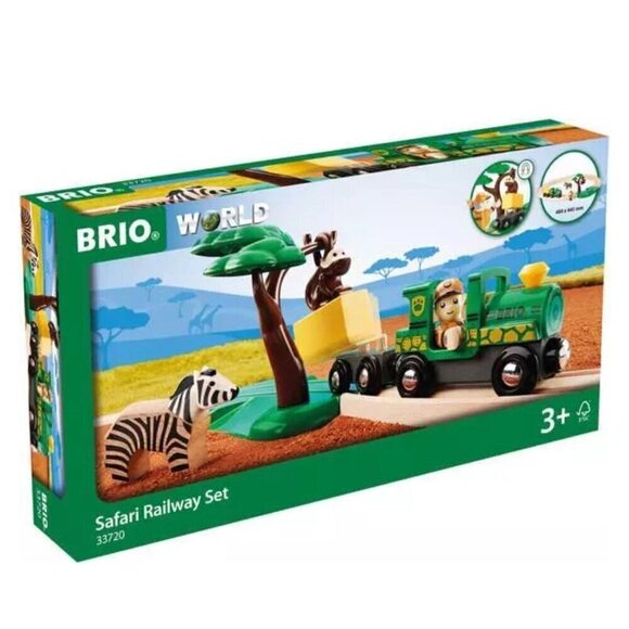 BRIO World Train Set Safari Set Replacement Figures - Monkey & Delivery Driver - Picture 4 of 4